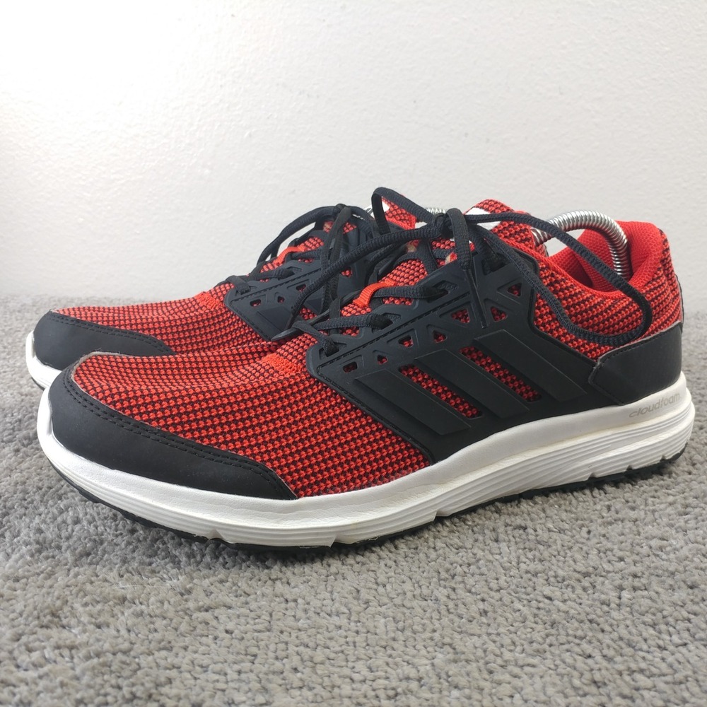 Adidas Galaxy 3 Mens Size 11.5 Running Shoes Red Black Athletic Sneakers BA7795